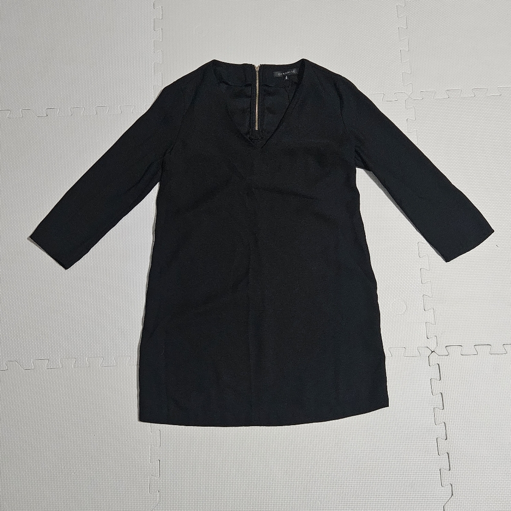 Dynamite Black Long Sleeve Dress